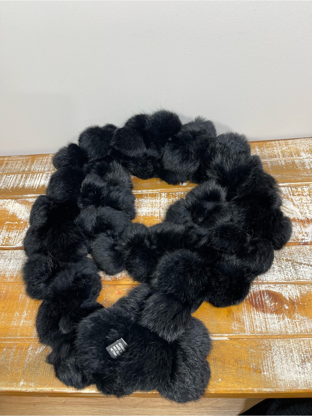 Cajon Real Rabbit Fur Wrap/Scarf - Picture 3 of 8